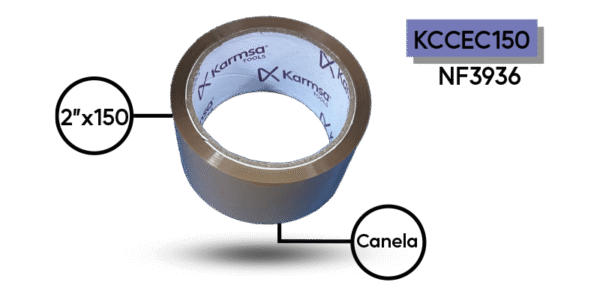 CINTA EMPACAR KCCEC150 CANELA KARMSA 150M
