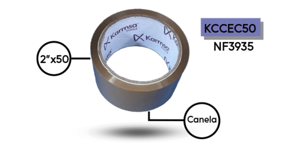 CINTA EMPACAR KCCEC50 CANELA KARMSA 50M