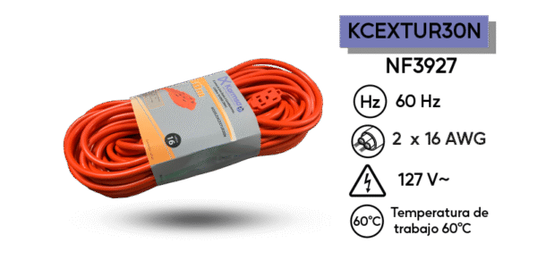 EXTENSION USO RUDO KARMSA 30M CAL 16 NF3927