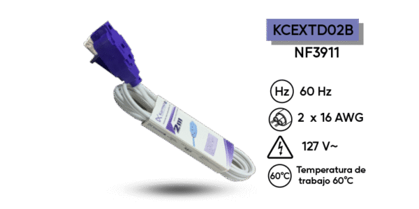 EXTENSION ELEC BLANCA KARMSA 2MTS CAL 16 NF3911