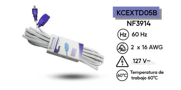 EXTENSION ELEC BLANCA KARMSA 5MTS CAL 16 NF3914